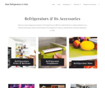 Bestrefrigeratorsinindia.com(Best Refrigerators in India) Screenshot