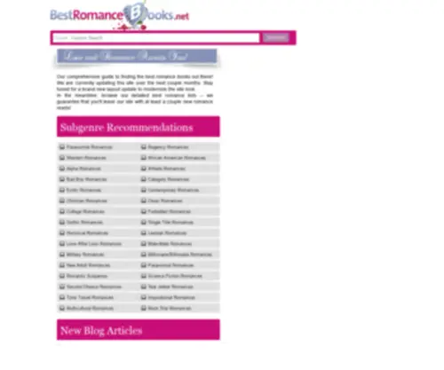 Bestromancebooks.net(网站维护中) Screenshot