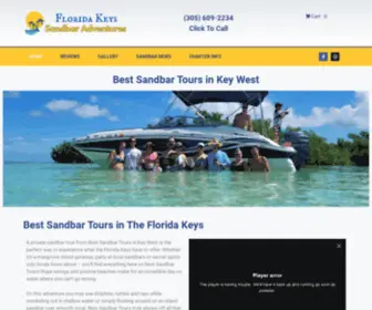 Bestsandbartours.com(Best Sandbar Tours in Key West) Screenshot