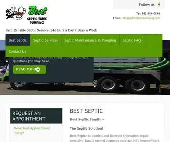 BestsepticPumping.com(Best Septic) Screenshot