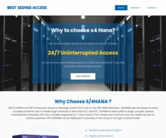 Bestserveraccess.com(SAP HANA server access) Screenshot