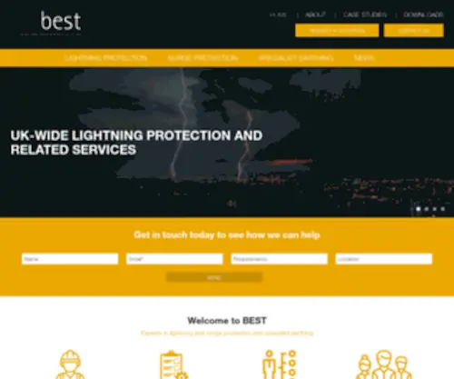 Bestservices.co.uk(Lightning Protection) Screenshot