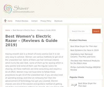 Bestshaverforladies.com((Reviews & Guide 2019)) Screenshot