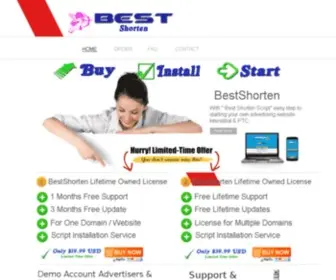 Bestshorten.com(Best Shorten Site Short Link) Screenshot
