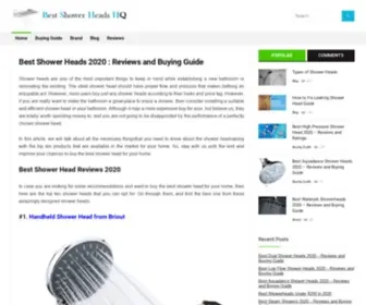 Bestshowerheadshq.com(Best Shower Heads 2020) Screenshot