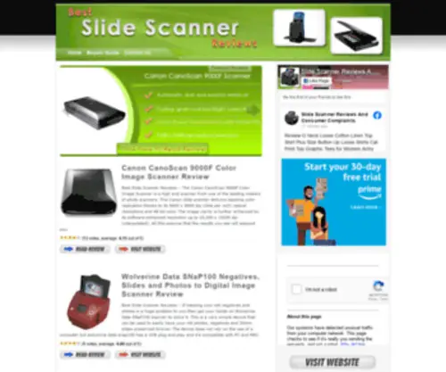 Bestslidescannerreviews.com(Best Slide Scanner Reviews) Screenshot