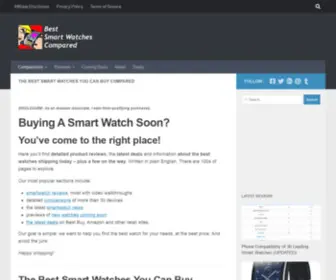 Bestsmartwatchescompared.com(The Best Smart Watches Compared) Screenshot