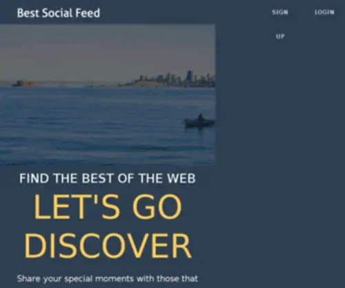 Bestsocialfeed.com(Lets go Discover) Screenshot