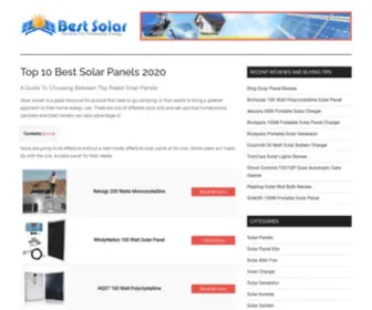 Bestsolarreviews.com(Best Solar Panels) Screenshot