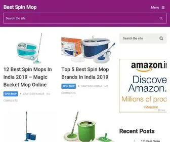 Bestspinmop.in(Best Spin Mop In IndiaMagic Mop Online Price & Reviews) Screenshot