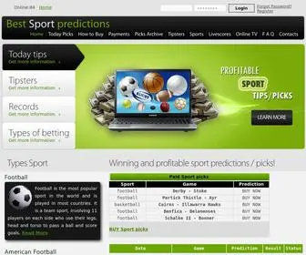 Bestsportpredictions.com Screenshot
