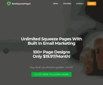 Bestsqueezepages.com(Squeeze Page Service With Unlimited Pages And Free Autoresponder) Screenshot