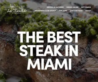 Beststeaksinmiami.com(Los Ranchos Steak House) Screenshot