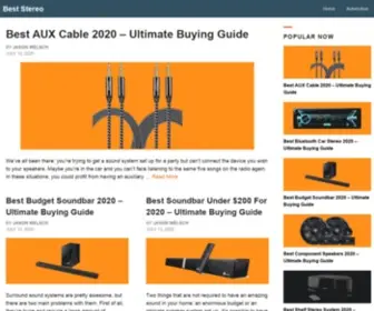 Beststereo.io(Stereo Equipment Reviews and Buying Guides) Screenshot