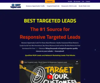 Besttargetedleads.com(Opt In MLM Leads) Screenshot