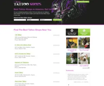 Besttattooshops.com(Best Tattoo Shops) Screenshot