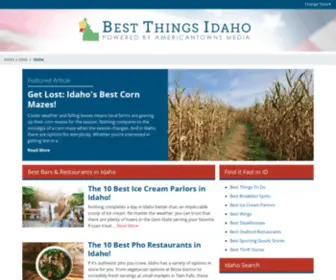 Bestthingsid.com(Best Things To Do and Places To Go in Idaho) Screenshot