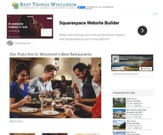 Bestthingswi.com(Best Things To Do and Places To Go in Wisconsin) Screenshot