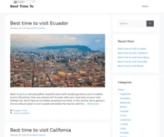 Besttimeto.net(Best Time To) Screenshot