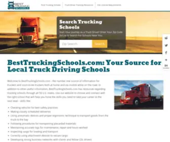 Besttruckingschools.com(Find local truck driving schools near you) Screenshot