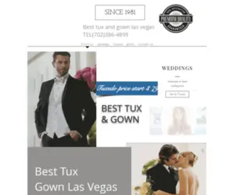 Besttuxgown.net(Bridal wedding dress tuxedo gown rental strip downtown las vegas) Screenshot