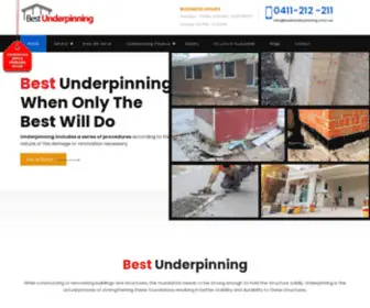 Bestunderpinning.com.au(Best Underpinning) Screenshot