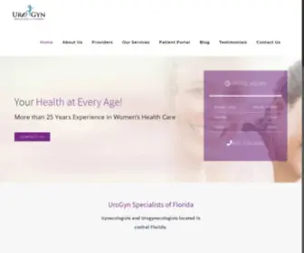 Besturogyn.com(Urogyn Specialists of Florida) Screenshot