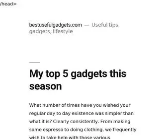 Bestusefulgadgets.com(Useful tips) Screenshot