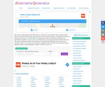 Bestusernamegenerator.com(Username Generator) Screenshot