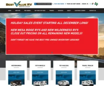 Bestvaluerv.com(Best Value RV) Screenshot