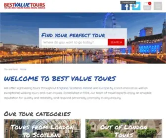 Bestvaluetours.co.uk(Best Value Tours of England) Screenshot