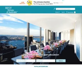 Bestvenues.com.au(Discover The Best Restaurants & Bars In Australia) Screenshot
