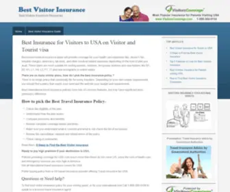 Bestvisitorinsurance.com(Information about Top) Screenshot