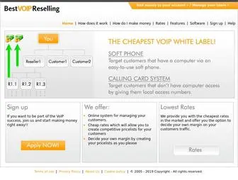 Bestvoipreselling.com(The Cheapest Voip White Label) Screenshot
