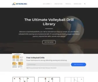 Bestvolleyballdrills.com(Fun Volleyball Drills) Screenshot