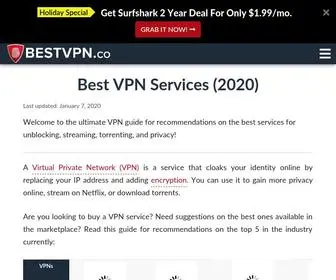 BestVPN.co(What is the Best VPN Service for 2021) Screenshot