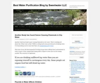 Bestwaterpurificationblog.com(Sweetwater's Home Water Purification Blog) Screenshot