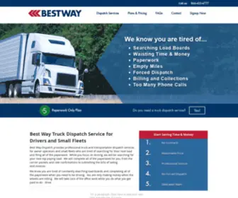 Bestwaydispatch.com(Best Way Dispatch Sevice) Screenshot