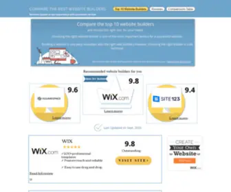 Bestweb-Builders4You.com(Top 10 Website Builders) Screenshot