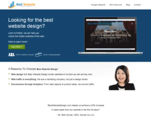 Bestwebsitedesign.com(Best Website Design) Screenshot