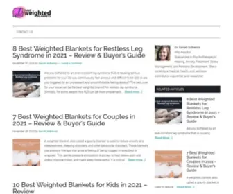 Bestweightedblankets.org(Productize vertical experiences) Screenshot