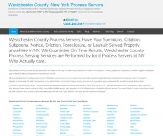 Bestwestchesterprocessservers.com(Westchester County Process Server) Screenshot