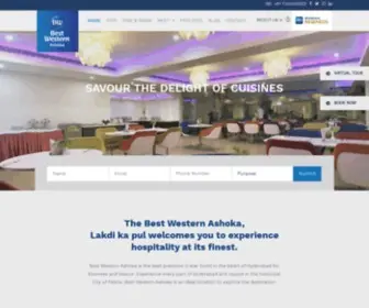 Bestwesternashoka.com(Best 3 Star Luxury Hotel in Hyderabad) Screenshot