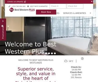 Bestwesternpluswestlands.com(Best Western Plus Westlands) Screenshot