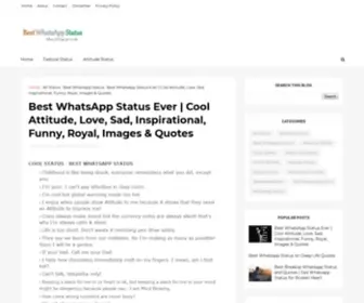 Bestwhatsappstatuses.com(Best WhatsApp Status Ever) Screenshot