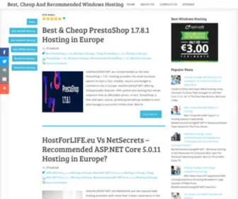 Bestwindowshostingasp.net(Cheap and Recommended Windows Hosting) Screenshot