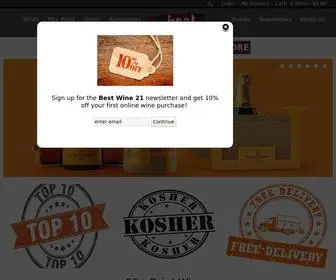 Bestwine21.com(Best Wine store in Manhasset) Screenshot