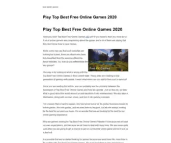 Bestwintergames.com(Winter Games) Screenshot