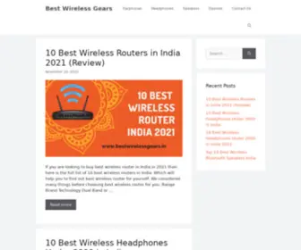 Bestwirelessgears.in(Best Wireless Gears Online) Screenshot