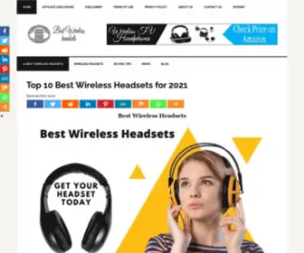 Bestwirelessheadsets.com(Best Wireless Headsets with Noise Cancelling Deep Bass Over Ear) Screenshot